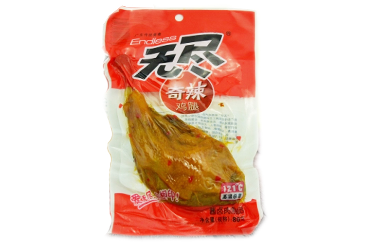 WUJIN HOT&SPICY CHICKEN DRUMSTICK 80G